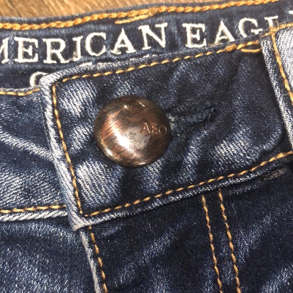 American Eagle Super Stretch Cutoff Denim Short Shorts - Picture 8 of 12
